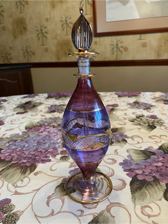 Egyptian handcrafted Other - Egyptian Hand crafted glass perfume bottle. Perfect condition.